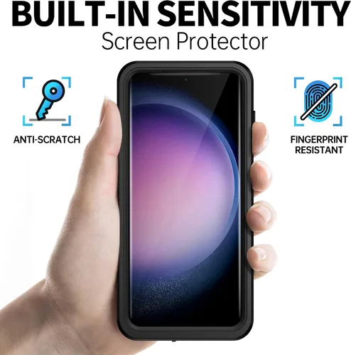 Vista 4 de BEASTEK Funda impermeable para Galaxy S23 Plus, a prueba de golpes, a prueba de polvo, IP68 bajo el agua, serie NRE con protector de pantalla