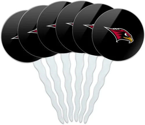 Vista 303 de Abilene Christian - Juego de 6 palillos para cupcakes con logotipo secundario
