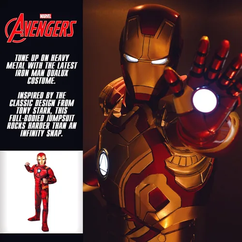 Vista 5 de Jazwares Disfraz de Iron Man Deluxe para niño