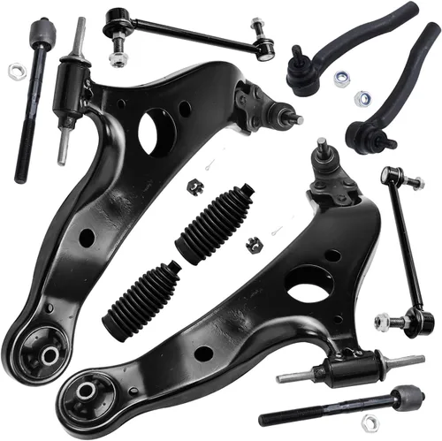Vista 645 de Detroit Axle - Kit de suspensión frontal de 10 piezas para Dodge Avenger 2008-2014, Chrysler Sebring 2007-2010, 2 brazos de control inferiores, 2