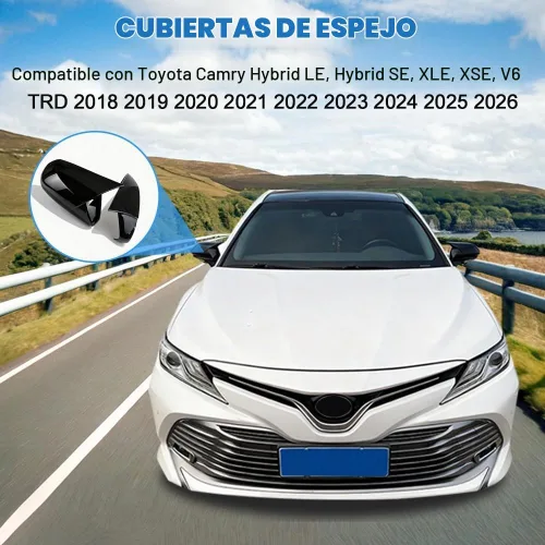 Vista 2 de Cubierta de espejo retrovisor lateral de cuerno de buey para automóvil, protector de espejo retrovisor, cubiertas de decoración, accesorios