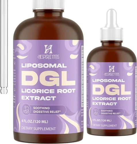 Vista 9 de Extracto de raíz de regaliz liposomal DGL, digestivo, absorción máxima, 60