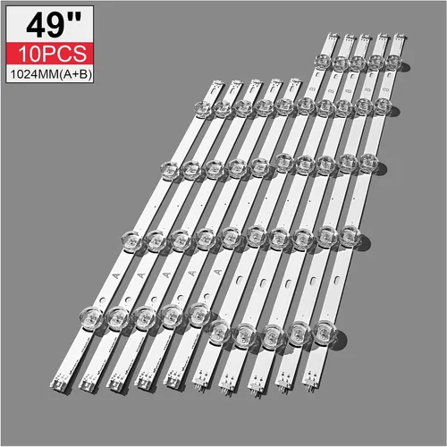 Vista 5 de 10 Uds Tira De Luz LED Parr Fit for LIG Innotek DRT 3,0 49 "A/B 49LB5500 49LB550V 49LB5550 6916L-1944A 6916L-1945A 6916l-1788A 6916l1789
