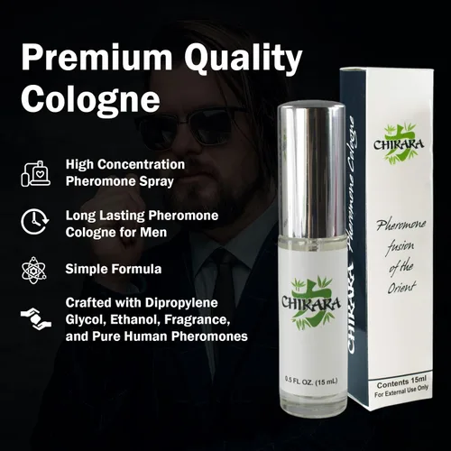 Vista 7 de Chikara - Colonia de feromonas para hombre Spray de larga duración 0.5 fl oz Paquete de 1