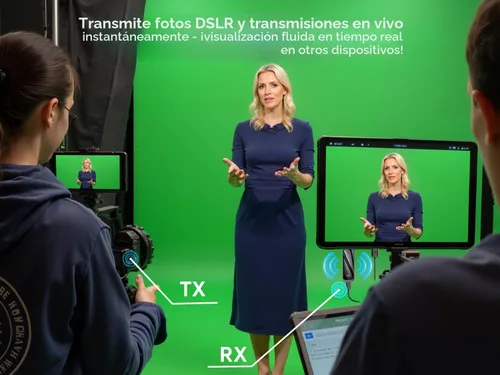 Vista 8 de Transmisor y receptor HDMI inalámbrico 328FT/100M, 4K Decodificación Plug & Play Portátil 5G+2.4G Adaptador de pantalla inalámbrico Kit extensor