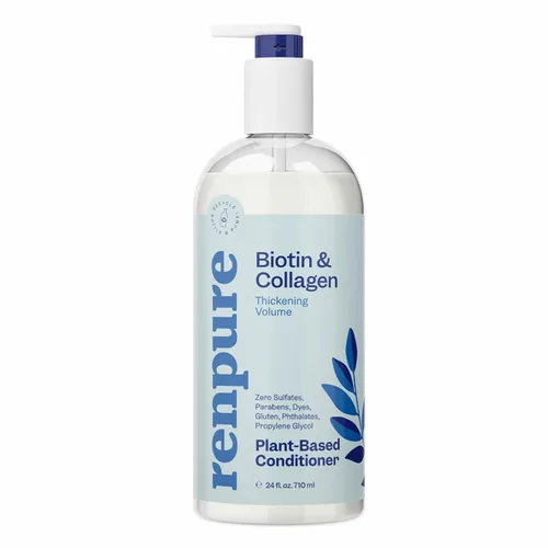Vista 10 de RENPURE Vinagre de sidra de manzana y acondicionador de aloe, a base de plantas, aclara, elimina los residuos y nutre para un cabello brillante