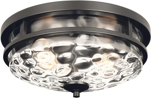 Vista 7 de Edwarmlux Lámparas de techo empotradas, lámpara de techo de granja de 2 luces cerca del techo, lámpara de techo industrial para cocina, pasillo