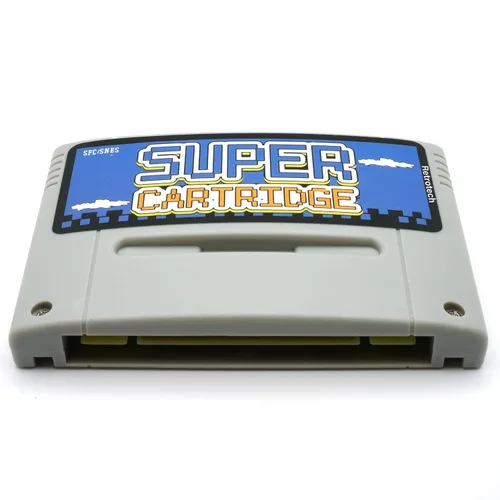 Vista 5 de Retrotech Super 1000 In 1 Game Cartridge for SNES Super Nintendo 16 Bit Game Console - Gray
