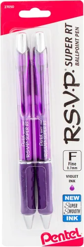 Vista 7 de Pentel RSVP Bolígrafo retráctil súper suave, surtido, paquete de 8 (BX480BP8M)