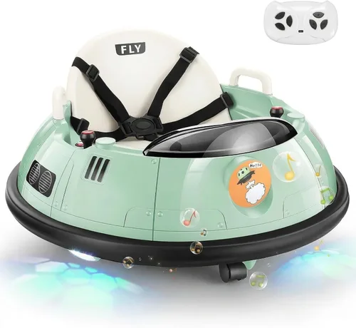 Vista 7 de Hikole Coche de parachoques eléctrico de 12 V para niños a partir de 1.5 Azul