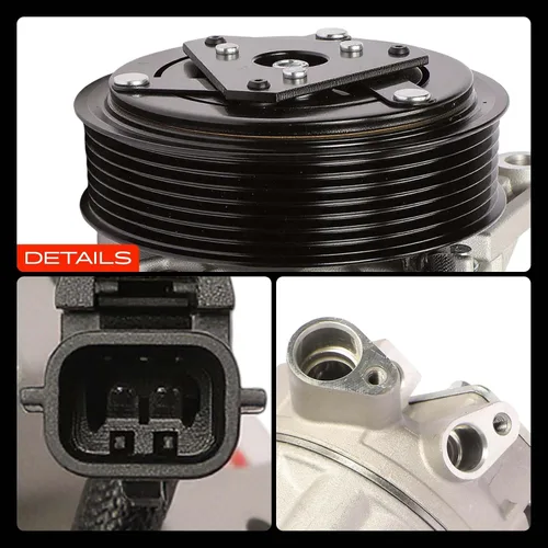 Vista 9 de A-Premium Compresor de aire acondicionado de CA con embrague compatible con Nissan Altima (modelo S) 3.5L 2013-2015, Altima (modelo SR) 3.5L