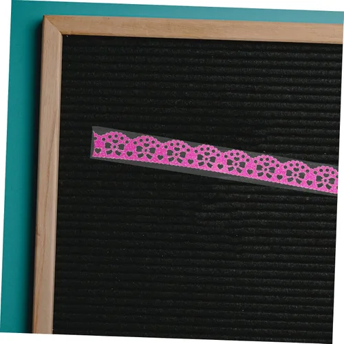 Vista 4 de 14 rollos de cinta de encaje macramé para decoración de calcomanías, cinta washi ancha Washi, cinta de envoltura de cinta de recortes, cinta