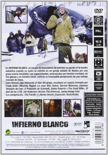 Vista 2 de Infierno Blanco (Import Movie) (European Format - Zone 2) (2012) Liam Neeson Joe Carnahan