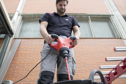 Vista 8 de RUBI Mezclador de mortero MIX-9 Supertorque con mandril Potente 1800 W Facilita la mezcla homogénea de los materiales y evita la creación