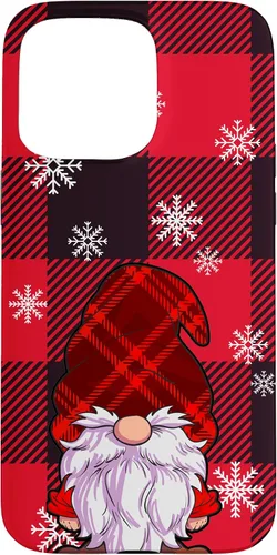 Vista 31 de Christmas Phone Case Red Buffalo Plaid Gnomes Snowflake Case for iPhone 17