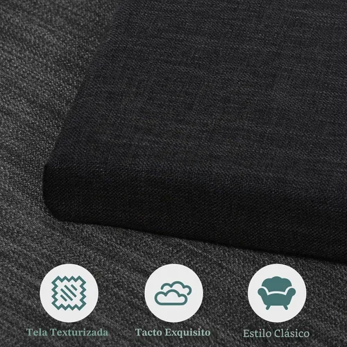 Vista 5 de baibu Cojines de espuma viscoelástica para taburete con lazos, 18 x 9.5 x Negro