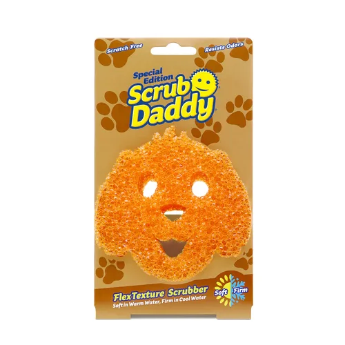 Vista 10 de Scrub Daddy Scrub Mommy Special Edition Pets Cat - Esponja multiusos para platos sin arañazos, sin BPA y fabricada con espuma de polímero, esponja