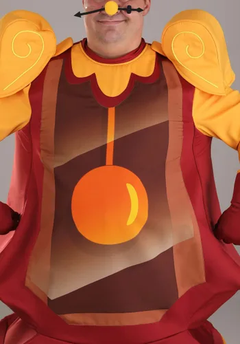 Vista 8 de Disfraz de Cogsworth para hombres talla grande de La Bella y la Bestia de Disney Multicolor