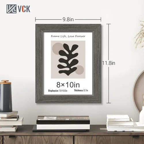 Vista 88 de VCK Marcos para póster de madera maciza de 22.375 x 34 pulgadas, marco de fotos A1 negro con montaje en pared, paquete de 3