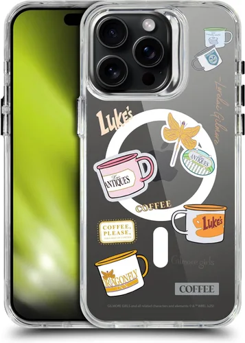 Vista 120 de Head Case Designs Gilmore - Funda negra a prueba de golpes con diseño de dibujos animados para niñas con licencia