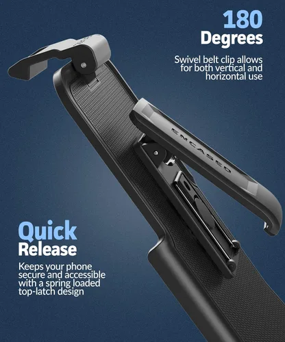 Vista 2 de Funda impermeable con clip para cinturón Encased para iPhone 14 (compatible con MagSafe)