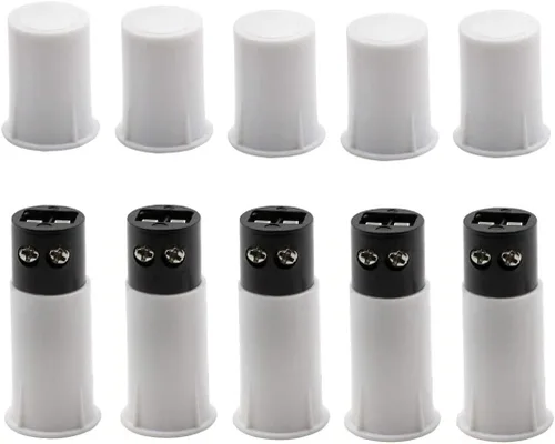 Vista 2 de MC-33C Normalmente Cerrado Ventana Empotrable Puerta Sensor de Contacto Alarma Magnético Interruptor Reed - (5 Sets)