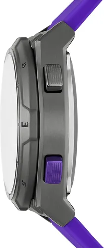Vista 2 de Fossil Reloj digital Everett de acero inoxidable con energía solar para hombre, humo, púrpura (SmokePurple), Everett Solar