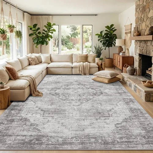 Vista 18 de Garvee Alfombra vintage Beige