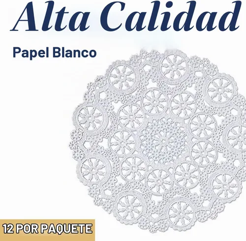 Vista 2 de Royal Consumer Medallion - Juego de 12 unidades de 12 unidades, 10 pulgadas, color blanco