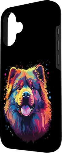 Vista 2 de Watercolour Colourful Dog Chow Chow Case for iPhone 16