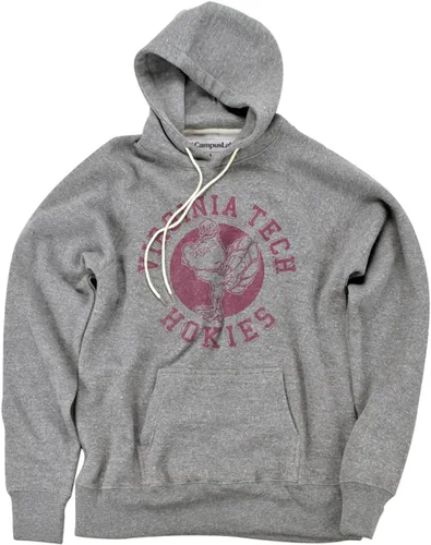 Vista 50 de Campus Lab Collegiate Classic Retro Stamp - Sudadera con capucha unisex para adultos