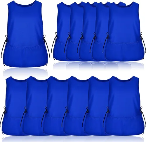 Vista 33 de TFTAFAN Delantal Cobbler Unisex Impermeable Delantal con 2 Bolsillos Profundos Art Smock para Pintar Limpieza Artiest Delantal Trabajo Cocina