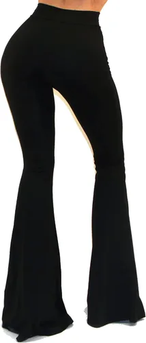 Vista 4 de Vivicastle - Pantalones bajos para mujer, estilo bohemio, estilo hippie, acampanado, con parte inferior