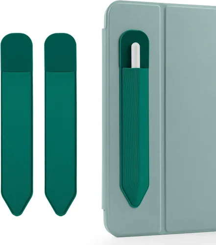Vista 11 de DTTO Estuche para Apple Pencil Pro, Apple Pencil de 1ª/2ª generación y (USB-C), funda de piel sintética con banda elástica desmontable que se fija
