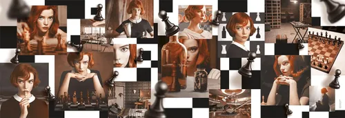 Vista 2 de Clementoni 1000 el panorama Netflix Queen's Gambit 39696 [Puzzle]