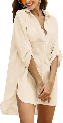 Vista 2 de Ekouaer Vestido de playa para mujer, traje de baño, traje de baño