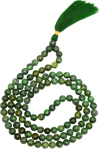 Vista 52 de Collar y Pulsera de Cuentas de Oración Japa Mala de Amazing Gemstone, 108 Cuentas para Meditación turquesa (African Turquoise)