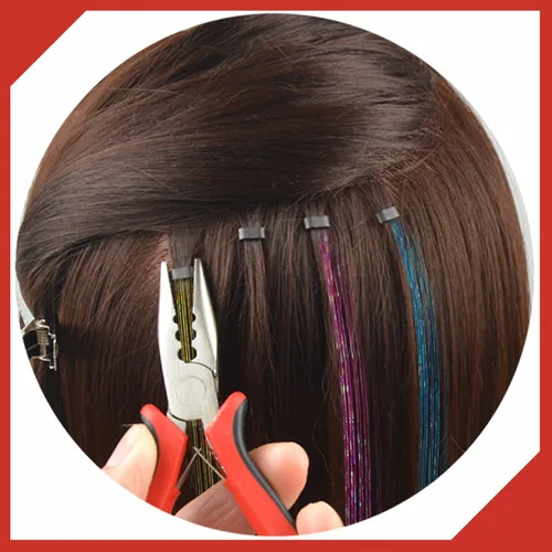 Vista 5 de Alicates para extensiones de cabello, 3 agujeros, herramienta de extracción de mini abridor para extensiones de cabello micro nano anillo