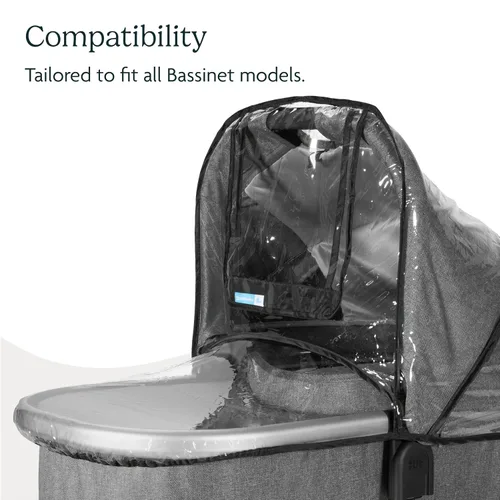 Vista 4 de UPPAbaby Protector de lluvia para moisés, transparente