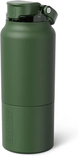 Vista 12 de BrüMate Rise - Botella de agua de 25 onzas con pajita de silicona cubierta 100 % a prueba de fugas, botella de agua de acero inoxidable aislada