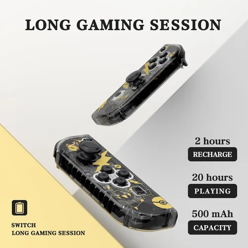 Vista 4 de LESTEDO Joycon Controller Compatible with Switch, Wireless Joy Cons Replacement for Switch Controller, Left and Right Switch Joycons Support Dual