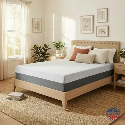 Vista 9 de Celestial Sleep Colchón de espuma viscoelástica con gel en caja, fabricado en EE. UU., espuma certificada CertiPUR-US®, certificación Oeko-Tex