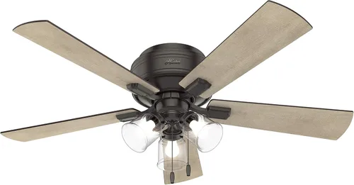 Vista 13 de Hunter Crestfield, ventilador de techo, para interiores, silencioso, 42 pulgadas, bronce noble
