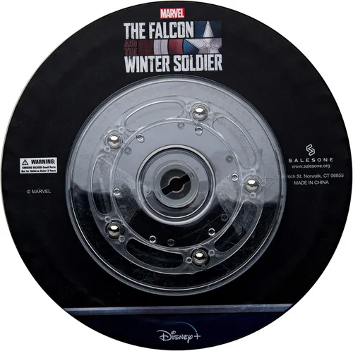Vista 17 de Marvel Studios: The Falcon y The Winter Soldier - Juego de 5 pines de solapa con base de metal y esmalte con caja circular de 6.3 pulgadas