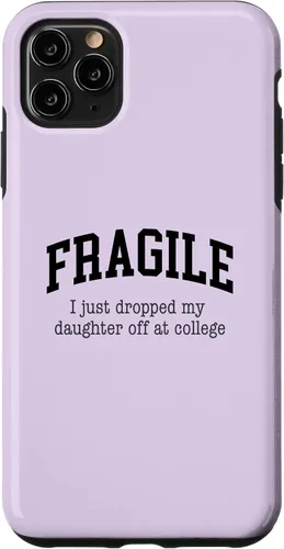 Vista 13 de Frágil - Carcasa para iPhone 16 con texto en inglés "I Just Ddrops My Daughter Off at College Parents