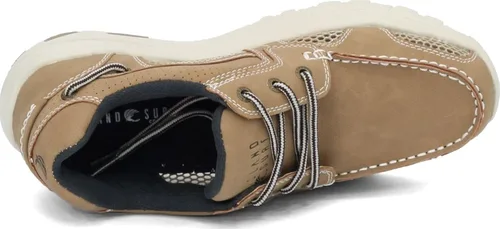Vista 5 de Island Surf Men's Company, Atlantic Boat Shoe TAN 13 M, Beige Bronceado