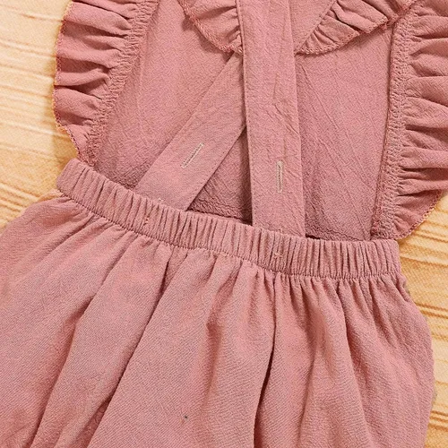 Vista 6 de Shalofer Traje de primer cumpleaños para bebé niña con diadema