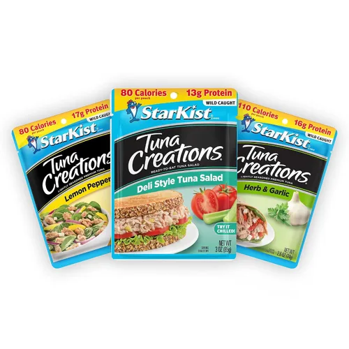 Vista 10 de StarKist Tuna Creations Ginger Sesame - Sabor de jengibre y sésamo para atún 14g Protein Per Serving, Wild Caught, Shelf Stable Seafood, Gluten