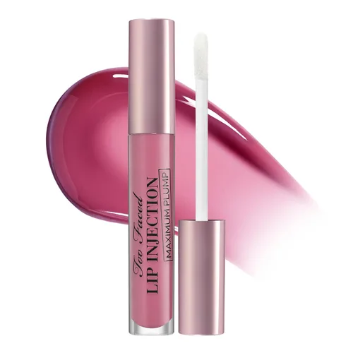 Vista 10 de Too Faced Lip Injection Lip Plumper Hydrating Lip Gloss for Fuller-Looking Lips Original, Maximum Plump, Cooling Gloss & Plumping Click Formulas