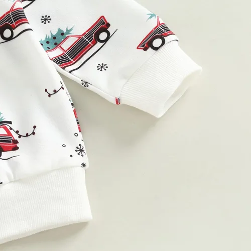 Vista 5 de Conjunto de sudadera de calabaza y pantalón para bebé y niño, de manga larga